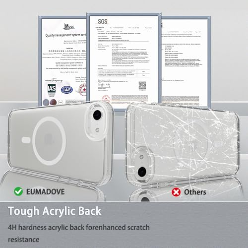 Image of Magnetic iPhone SE2 /SE3 /8 /7 case,Compatible with Magsafe, Military-Grade Protection,Slim Translucent Matte Shockproof with Anti-Scratch Anti-Fingerprint Phone Cover (transparent, iPhone SE2 /SE3 /8 /7)