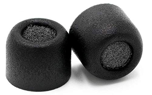 Comply TrueGrip Pro Memory Foam Tips for Jabra Elite 65t & Active 65t - Secure Fit Tips with TechDefender Made from Comfortable Memory Foam - 3 Pairs (Small/Medium)