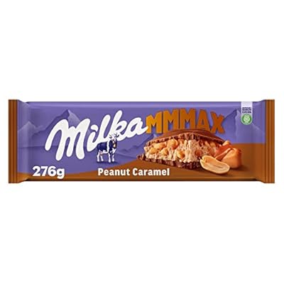 Milka Chocolate Con Leche  Y Cacahuetes  Caramelo  276 Gramo