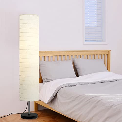 Lampadaire en papier de riz pour éliminer la lumière agressive avec interrupteur au pied