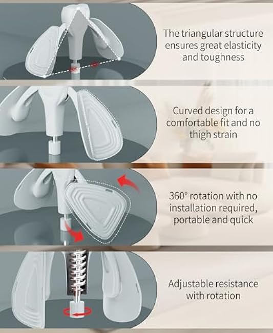 Inner Thigh Exerciser, Pelvic Floor Muscle Exercise Devices, Adjustable Hip Trainer Kegel Exerciser for Postpartum Rehabilitation, Thigh Toner Workout Equipment