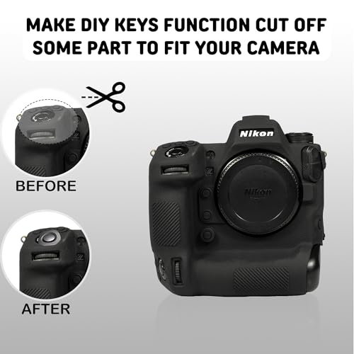 Funda para cámara Nikon Z9 silicona protectora negra miniatura 7