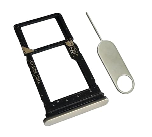 PHONSUN Replacement XT2419 Sim Card Tray SD Card Slot Holder for Motorola Moto G Stylus 5G 2024 (Gold) with Stainless Steel Eject Pin