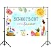 End of School Year Backdrop for Kids Summer Schools Out Pool Party Photography Background Decorations End of Year Celebration Summer Kick Off Party Banner Supplies 7x5ft