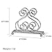 Home Basics Scroll Collection Steel Napkin Holder, Freestanding Tissue Dispenser Organizer for Kitchen Countertop, Durable, Sturdy, Home Décor, Chrome
