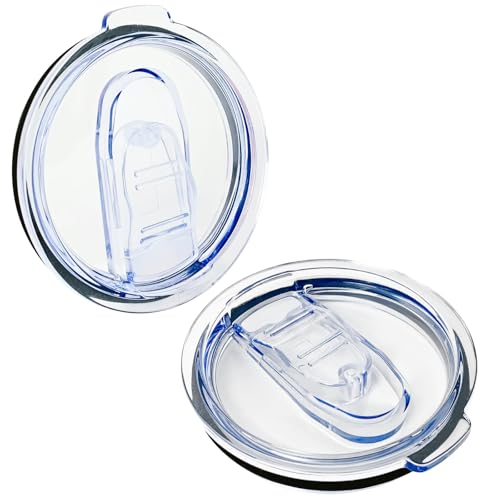 2 Pack 40 oz Replacement Lids Only Compatible with Silver Buffalo Stainless Steel Tumbler