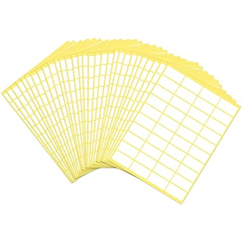 30 Sheet Label Stickers, 1200Pcs Small Labels Self Adhesive Blank Address Label Easy Peel Off Sticky Labels White Food Labels Printable Sticky Stickers for Office Kitchen Printer - 19 x 38mm Cover
