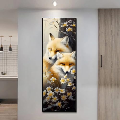 Peinture diamant renard 5D pour créer une ambiance cocooning dans la chambre