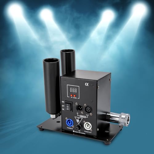 Máquina de Humo Interior - Cañón de CO2 Jet 150W con Control DMX512, Humo de Baja Temperatura para Uso Seguro en Interiores (Ángulo Ajustable, Altura de Chorro 20 pies, No Inflamable) miniatura 1