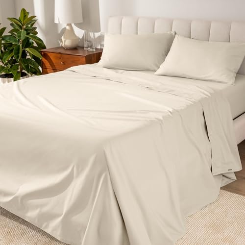 Bare Home 100% Organic Cotton King Sheet Set - Crisp