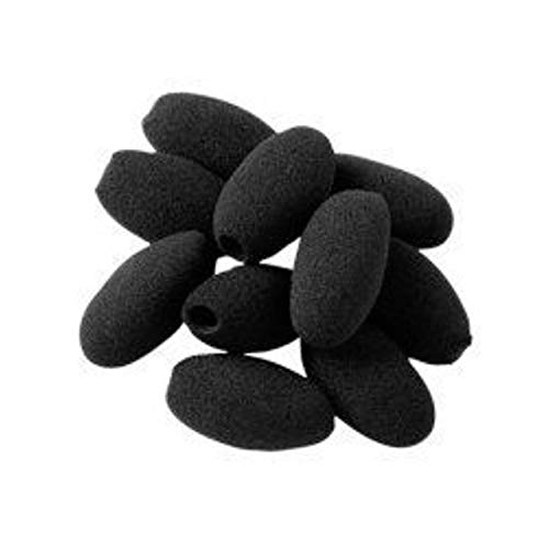 Global Teck Headset Microphone Foam Cushions (Windscreens) - 10-Pack - Compatible with Plantronics, GN, Jabra, Logitech, Panasonic Headsets VXI -14101-03