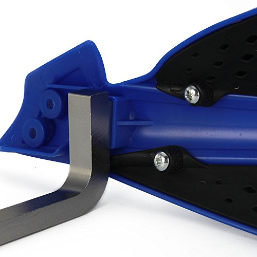 Image of Motorcycle Handguards Double Layer Protection 7 /8 inchand 11 /8 inchUniversal for TTR230S TW200 WR450F YFZ450 YZ450F Raptor700 Grizzly 660 Warrior 350 Dirt Pit Bike ATV Off Road Motocross Blue