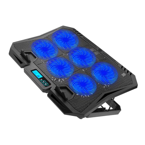 Base para laptop ABOOFAN con ventiladores silenciosos y ajuste de altura miniatura 1