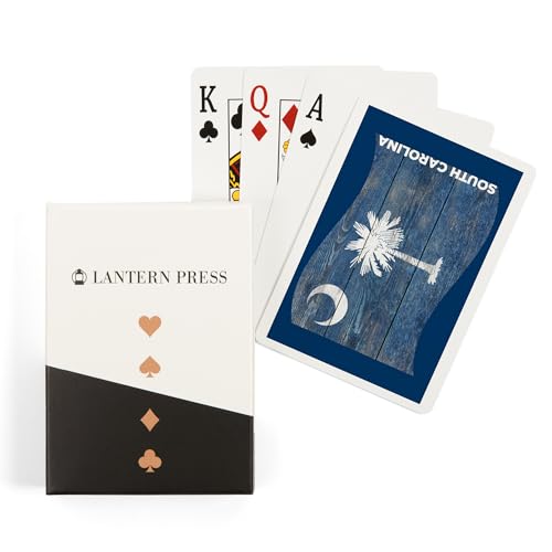 Baraja de poker South Carolina Rustic State Flag 52 cartas