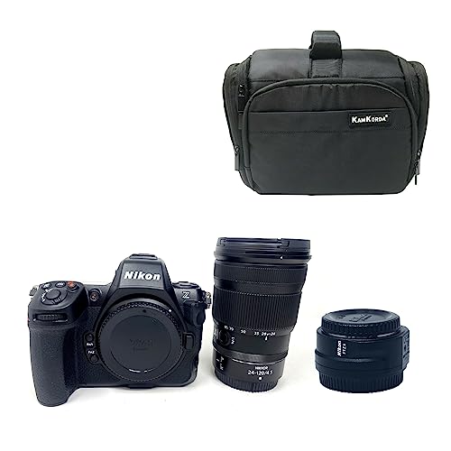 KamKorda Camera Bag + Z8 Mirrorless Digital Camera + Z 24-120mm f/4 S + FTZ II Mount Adapter, 45.7MP FX-Format Stacked CMOS Sensor, 8K30p and 4K120p Video + 2 Year Warranty