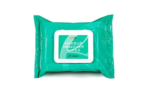 Natural Makeup Remover Facial Cleansing Wipes from 1790 Are the Best Gentle Towelettes For Your Face - Remove Eye Makeup - Kind to Your Skin - Blemish Free Finish, 25 Count