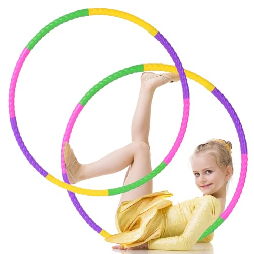 Aoreun Hula Hoop Reifen Kinder, 2 Stück 8 Abschnitte teilbarer...