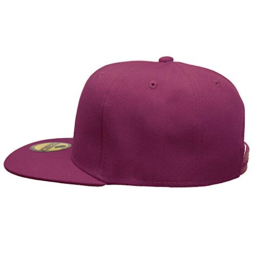 Image of Gelante Plain Blank Flat Brim Adjustable Snapback Baseball Caps LOT 6 Pack