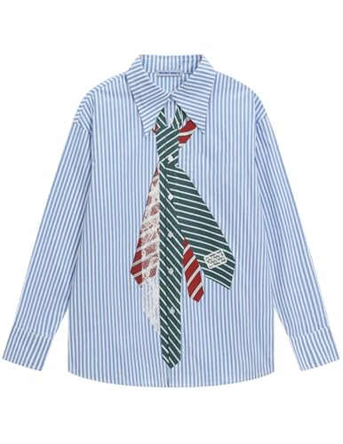 Aelfric Eden Button Down Shirts Unisex Necktie Print...