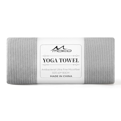 MoKo Hot Yoga Towel, Non-Slip Yoga Mat Towel with Grip Dots, 74.4...