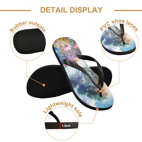 Burbuja Sunny Field Flip Flops for Women Men, Soft Thong Sandals Rubber Slippers for Pool Beach Essentials3