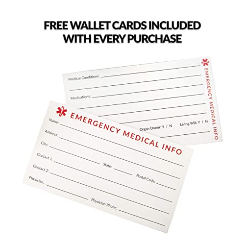 Lauren'S Hope Medical Alert Bracelet Activewear Sport Id, Personalized Custom Engraving, White Silicone Medical Id Bracelet thumb #8