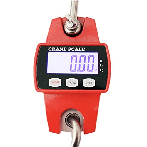 Báscula de 300 kg, pantalla LCD, digital, báscula de carga portátil, báscula industrial, grúa, agricultura, báscula de tracción
