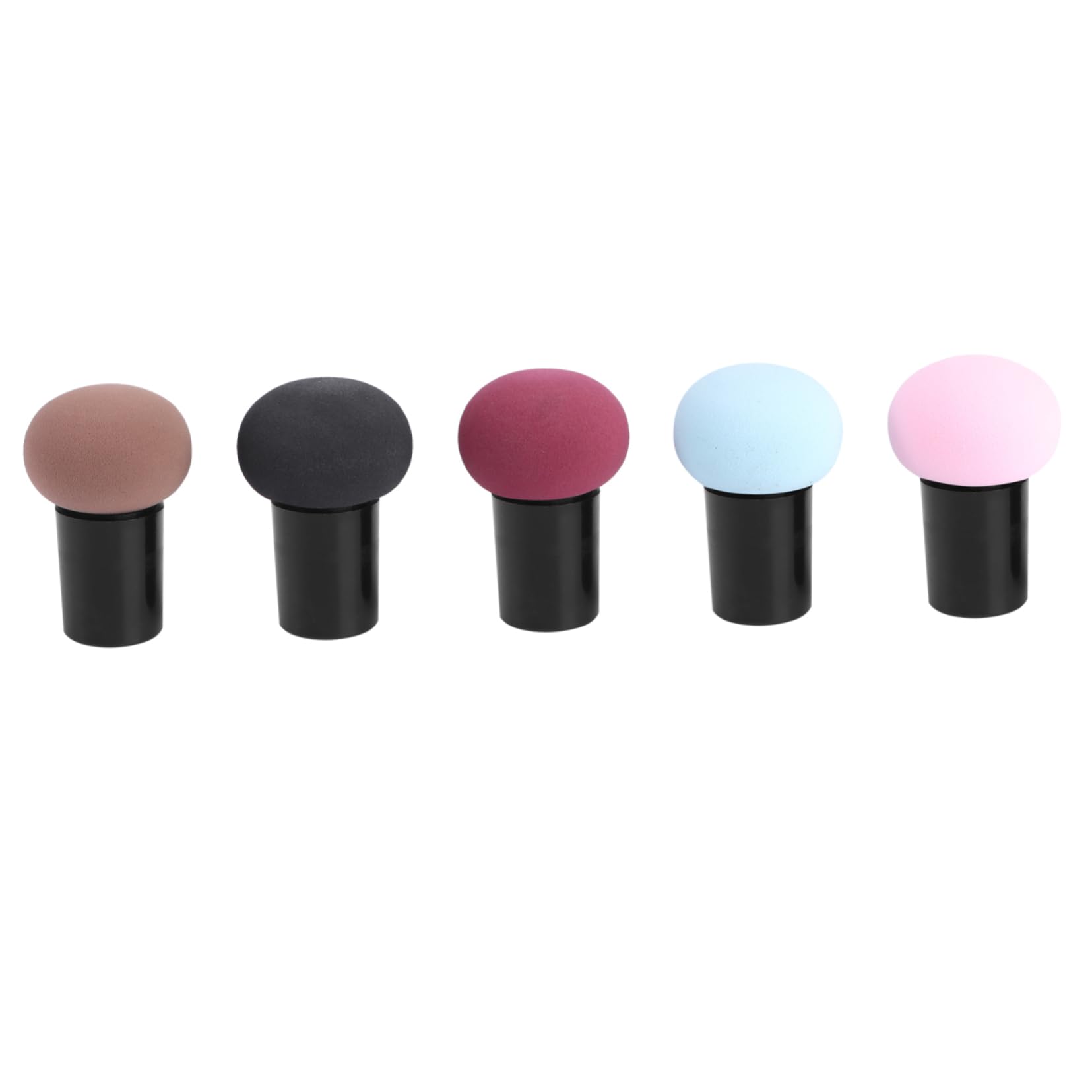 Gatuida -one 5pcs Mushroom Shape Puff for Makeup Powder Puff Makeup Applicator Safe for Delicate Skin