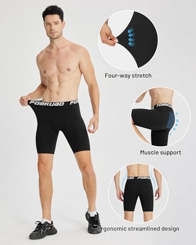 Compression Shorts Men Spandex Running Shorts Sports Athletic Base Layer Workout Performance Underwear4