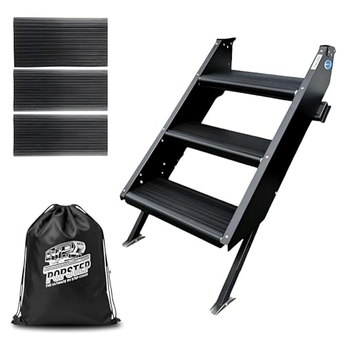 PopStep Ultimate RV Step Covers 3 Pack – 19.5” | Durable, Cleanable, Non-Slip Camper Step Covers Compatible with MORryde Steps | Easy to Install and Remove, StepAbove RV Stair Protector (MR19.5-3) by PopStep - Used condition - US$79.97