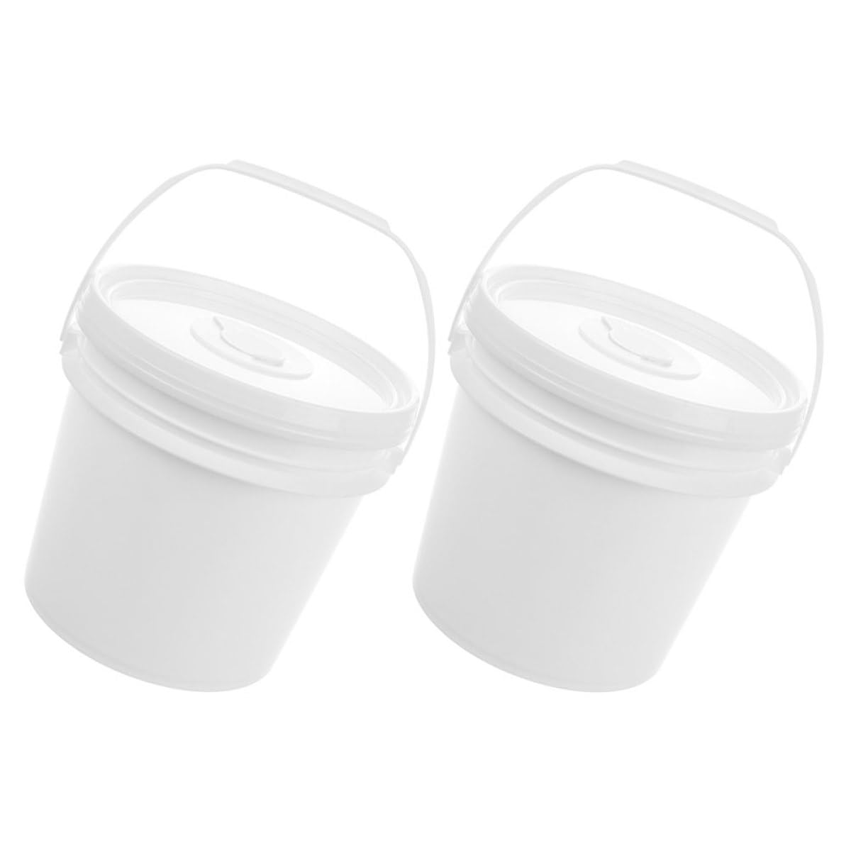 Boîtes Distributrices de Lingettes Humides en Plastique Blanc Lot de 2 avec Couvercle, Grosse Capacité, Fraîcheur Scellée, pour Salle de Bain et Voiture