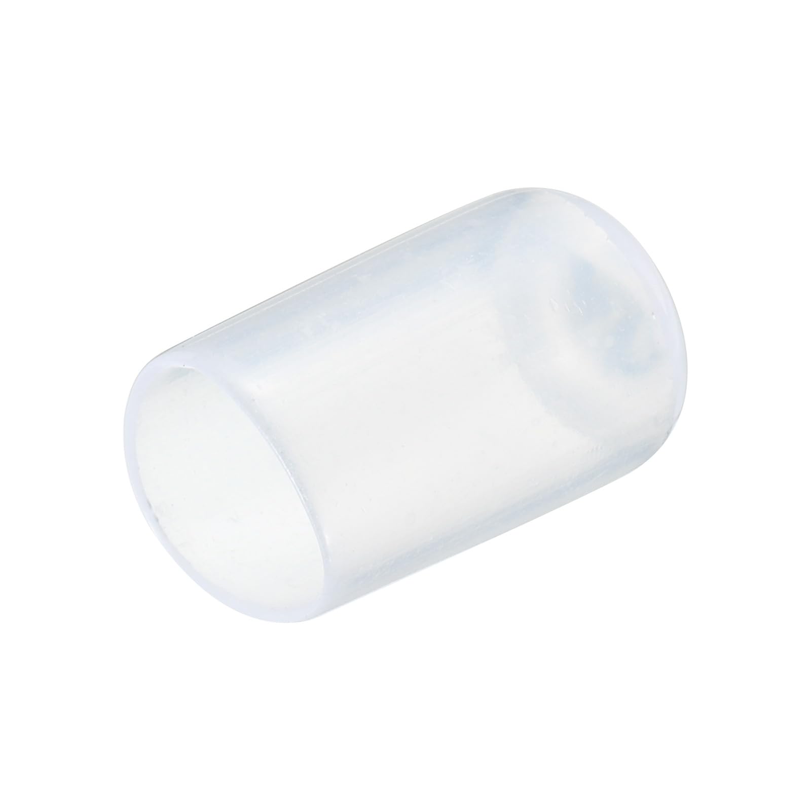 uxcell 20pcs Rubber End Caps 12mm(1/2") ID Vinyl PVC Round Tube Bolt Cap Cover Screw Thread Protectors Clear