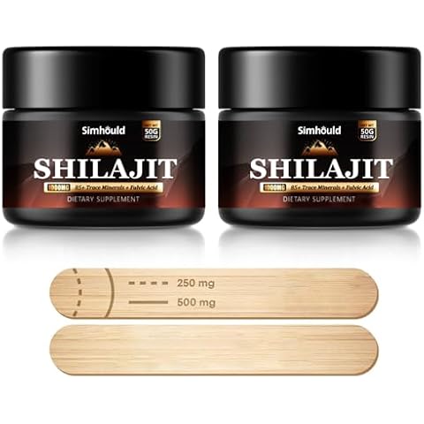 2 Packs 1000MG Pure Himalayan Shilajit Resin, with 85+ Trace Minerals,fulvic Acid, Digestive and Immune Supplement, Supports Focus and Energy, High Potency for Men & Women,Vegan, Non-GMO Cover