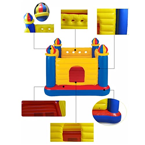 Image of Toy Imagine Playhouse Inflatable Soft Floor Bounce Castle Bouncer for 3-6 yrs, Multicolor