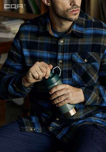 CQR Heren lange mouwen flanel comfortabel button-up katoenen hemd - Image 7