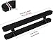 H Shape Door Handle Bar, Double Sided Push Door Handles Wooden, Home Bathroom Garage, Glass/Metal/Iron Doors Public Doors Grip with Tools(Black,80cm/32inch)