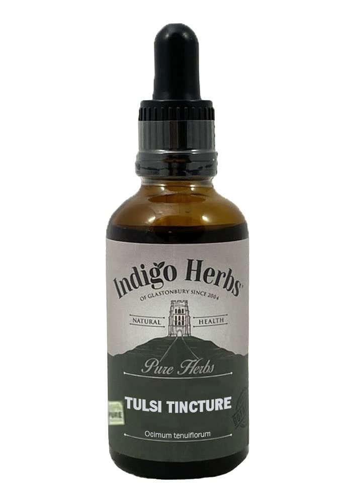 Indigo HerbsTulsi Tincture 50ml | Holy Basil | Ayurvedic Supplement