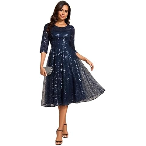 Ever-Pretty Elegant A-Line Sequin Dress Cover
