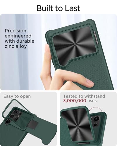 Coque fine pour Galaxy S25 Ultra avec support de visionnage et protège-objectif - 3