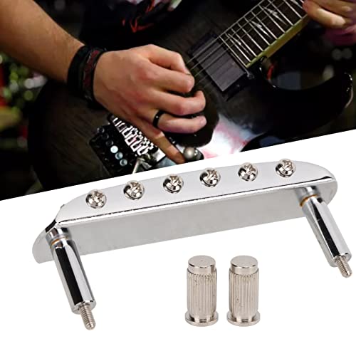 Pont de guitare électrique, fixation ferme de cordier de guitares pour Jazzmaster(Argent) - Les Beatles, Paul McCartney, John Lennon, RIngo Starr, George Harrison Pont de guitare électrique, fixation ferme de cordier de guitares pour Jazzmaster(Argent) – Image 7