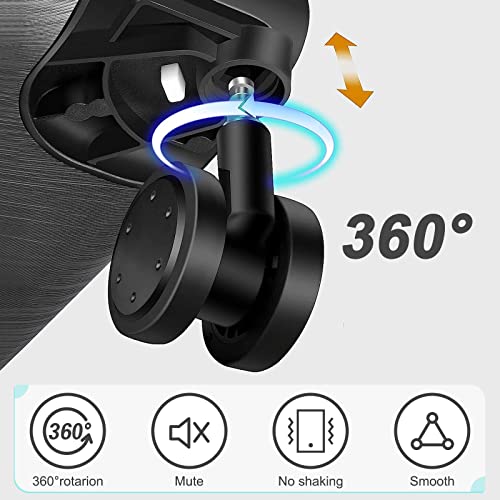 Carry On Luggage 22x14x9 Airline Approved, Hard Case Luggage Sets 2 Piece, PC+ABS Small Luggage Suitcase with TSA Lock & Spinner Wheels (14/20) - Black4