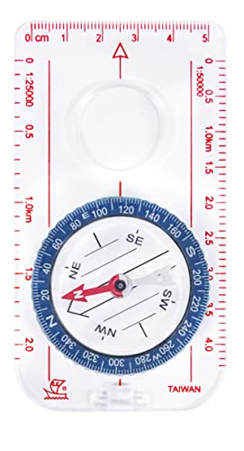 SkinStar Boussole pour cartes de randonnée, extérieur, boussole de poche, loupe bleue Cover