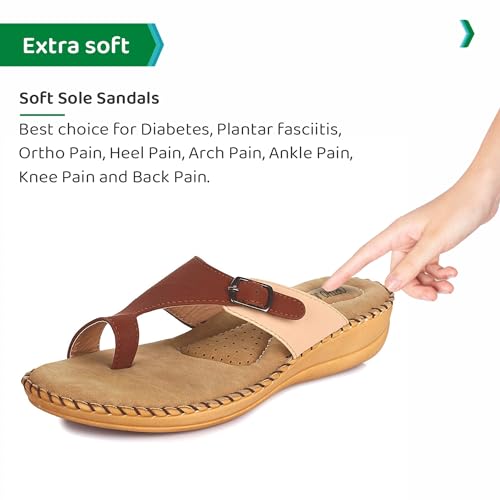Image of ORTHO JOY Extra-Soft Women's Doctor Ortho Slippers /Flip-Flops For Women
