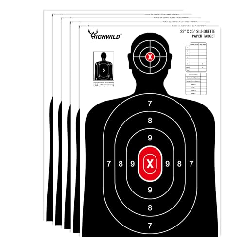 Image of Highwild Shooting Range Silhouette Paper Target - 23X35 Inches - Suitable for Handguns, Rifles, Airguns, BB Guns