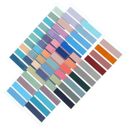 HOLIDYOYO 6枚 素材粘着タブ色 軽量携帯便利 書き込み可能 ノート用ページマーカー 学習 仕事用類付箋