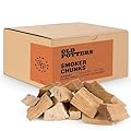 Old Potters Smoker Wood Chunks 13-16 lbs for Grilling, Smoking, and Wood Fire Cooking ~ 2 x 3 Inches, (Hickory, 840 Cu in.)