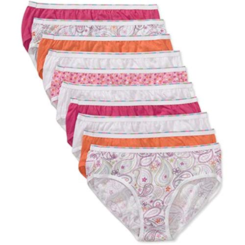 Hanes PA13LR Girls ComfortSoft Low Rise Briefs - Assorted - 14