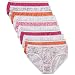 Hanes Girls` ComfortSoft 10-Pack Low Rise Briefs, PA13LR, 14, Assorted