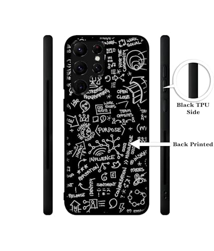 Image of Formulas Design Premium 2D Printed Metal Back Case Cover for Samsung Galaxy S22 Ultra 5G