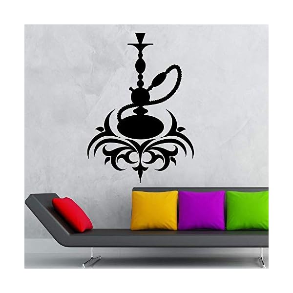 Shisha Vinyl Wandtattoo Arabisch Cafe Kultur Rauchen Rauch Shisha Wandaufkleber Moderne Wohnkultur Wohnzimmer Wohnkultur…